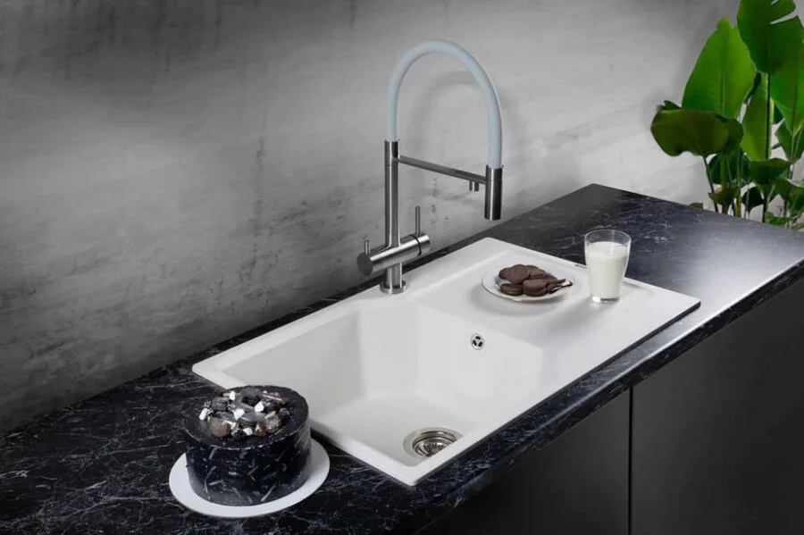 Мойка для кухни Omoikiri Yonaka 78-GR 78 см leningrad grey, прямоугольной формы - фото 4