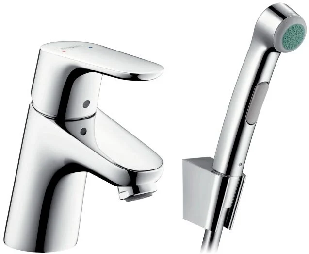 Смеситель с гигиеническим душем Hansgrohe Focus хром - фото 1