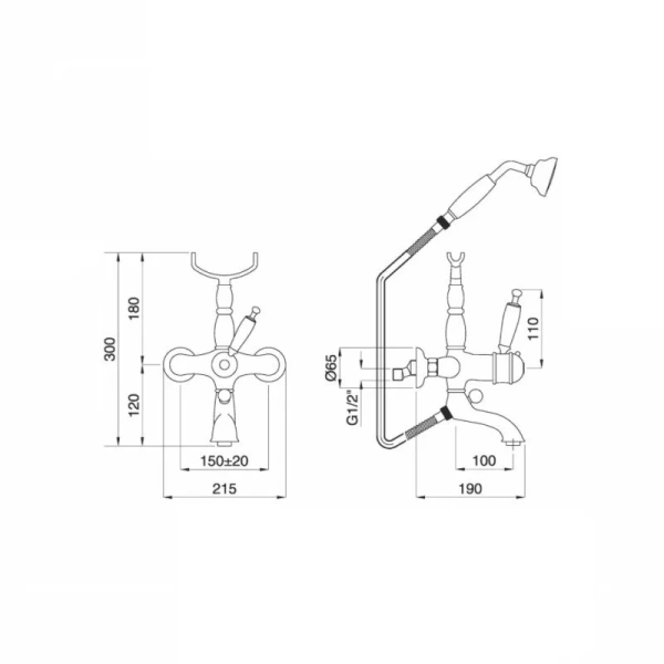 Смеситель для ванны Migliore Oxford 19 термостатический - фото 3