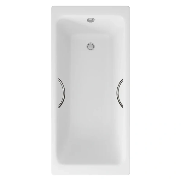 Ванна чугунная Delice Parallel 150x70 с ручками, прямоугольные - фото 5