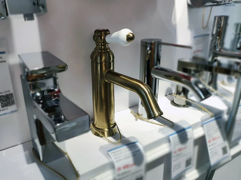 Смеситель для раковины Jacob Delafon Louise однозахватный, матовое золото, на раковину - фото 6