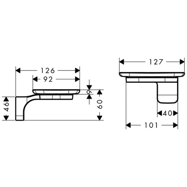 Мыльница для ванной Axor Urquiola 42433000 - фото 2