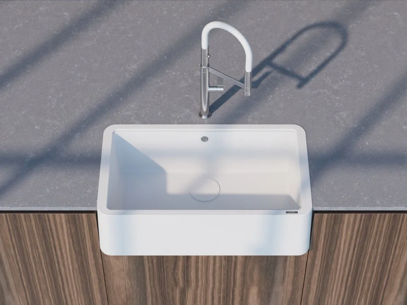 Мойка для кухни Omoikiri Tarento 83-WH 83 см белая, врезные - фото 2