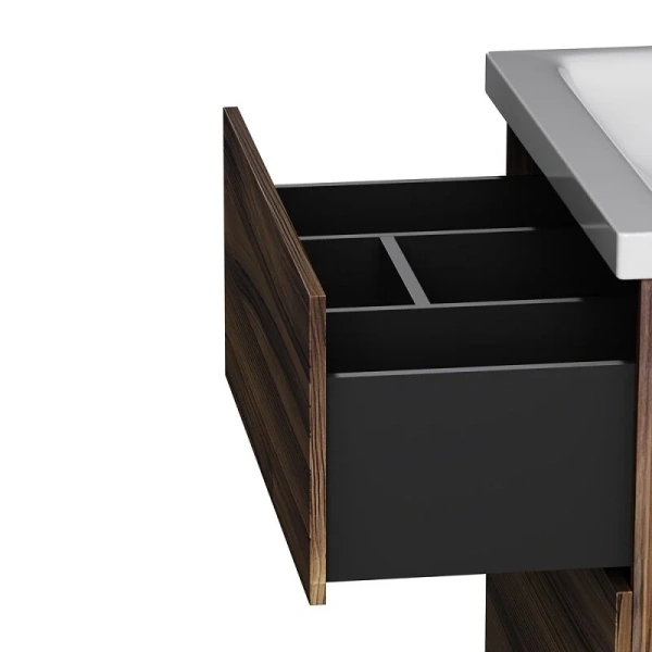 Тумба под раковину напольная Am.Pm Gem 60 см орех - фото 4