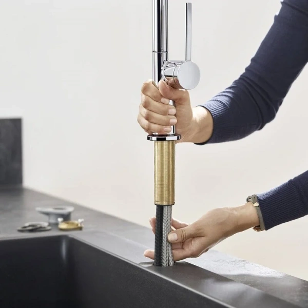 Смеситель для кухни Hansgrohe Talis M54 с вытяжным душем, хром - фото 4