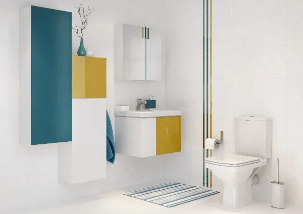 Раковина Cersanit Colour UM-COL60/1 прямоугольная, подвесные, на пьедестал, пристенные - фото 3