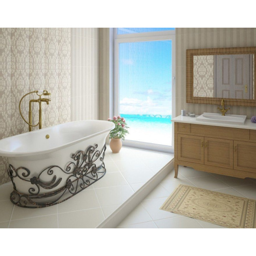 Кованая подставка для ванны Эстет Лион патина - фото 3