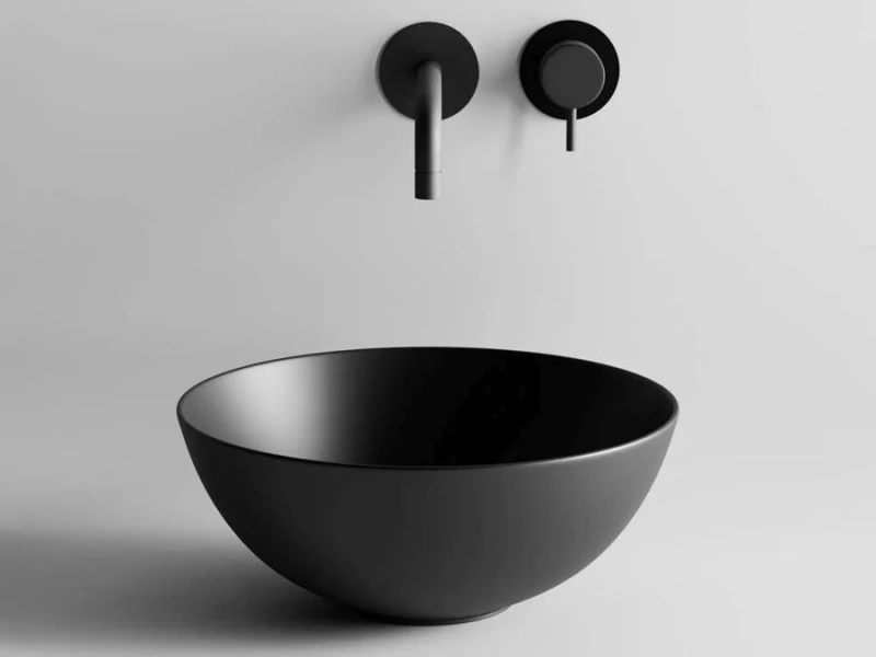 Раковина Ceramica Nova Element 35,8 см черная матовая, накладные (на столешницу), пристенные - фото 3