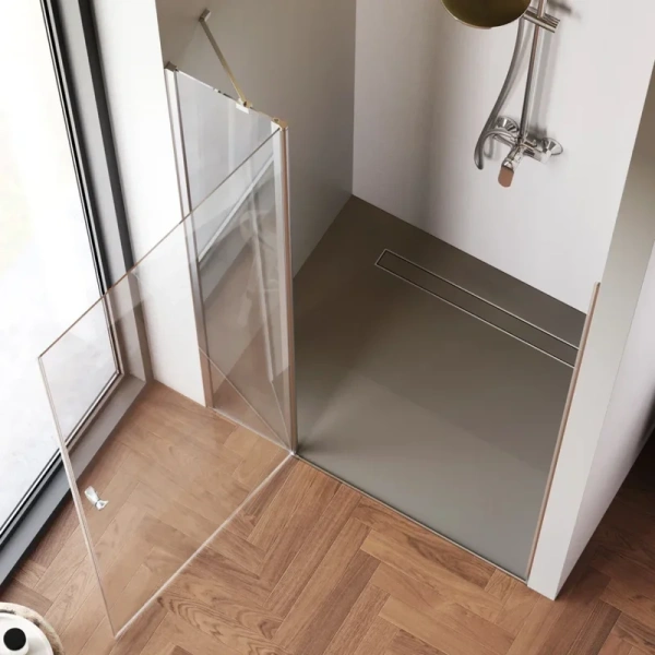 Душевая дверь в нишу Am.Pm Sunny 120 см профиль хром, распашные - фото 6