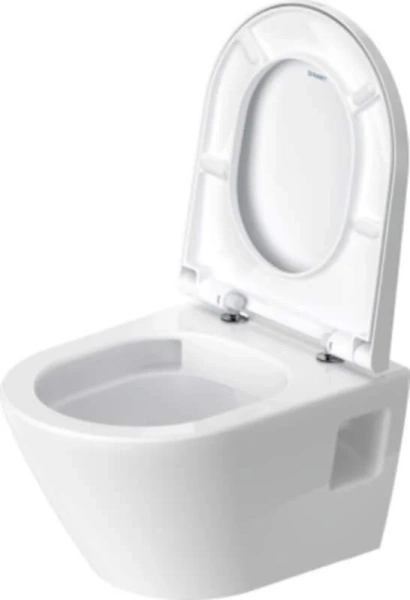 Унитаз подвесной Duravit D-Neo белый, с горизонтальным, прямым выпуском, с прямым выпуском - фото 7