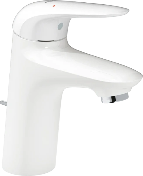 Смеситель для раковины с функцией энергосбережения белая луна Grohe Eurostyle New - фото 1