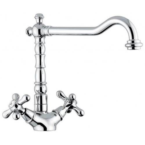 Смеситель для кухни, зачищенный никель, Emmevi Deco Old - фото 1