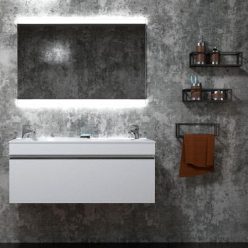 Тумба с раковиной подвесная Velvex Otto tpOTT.100-21.11 100 см с ящиком - фото 2