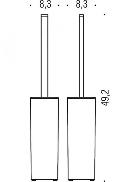 Ершик Colombo Basic Q напольный, современные, hi-tech - фото 2