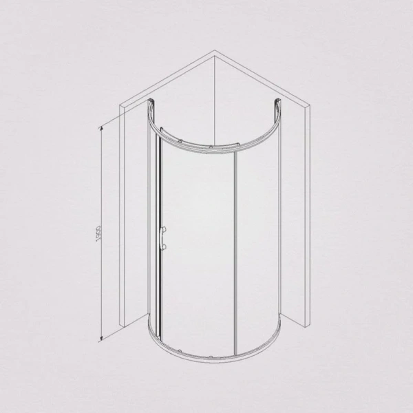 Душевой уголок Am.Pm Like W83G-333-095C 95x95 см профиль хром - фото 2