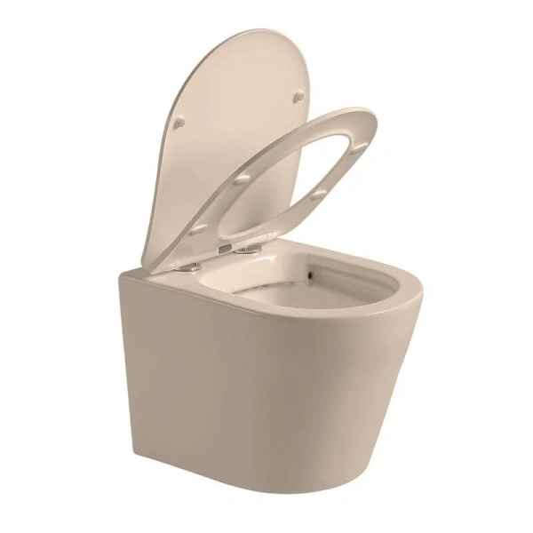 Унитаз подвесной Vincea Piatti капучино матовый, с горизонтальным, прямым выпуском, с прямым выпуском - фото 7