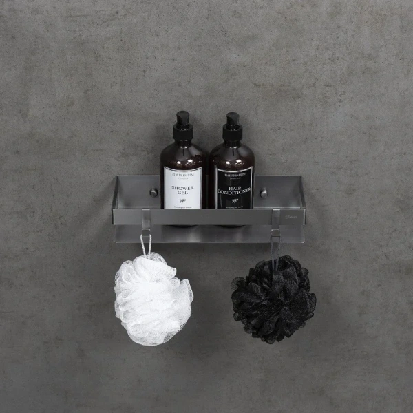 Полочка для ванной Lemark Shelf Line графит - фото 3