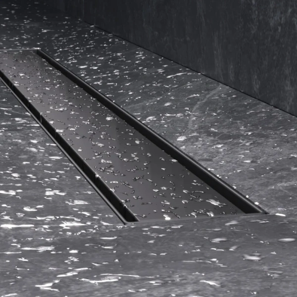 Душевой лоток Am.Pm MasterFlow 70 см черный матовый, с сухим затвором, с мокрым затвором - фото 6