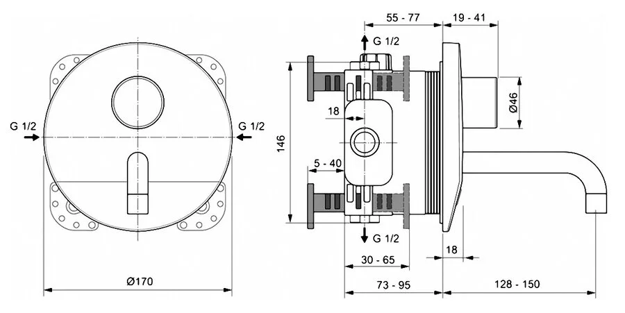 Смеситель для раковины Ideal Standard Ceraplus бесконтактный, для раковины - фото 2