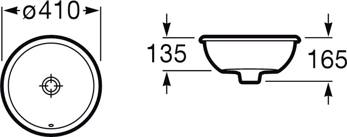 Раковина Roca Foro 41 см без отверстий под смеситель, одинарные - фото 8