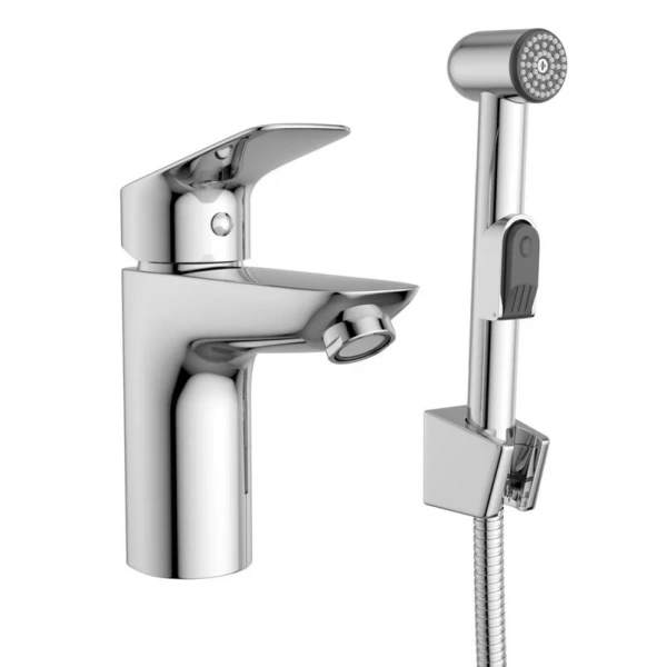 Смеситель для раковины Belbagno Due с гигиеническим душем хром - фото 1