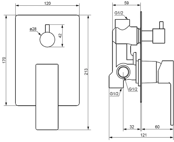 Смеситель для душа Damixa Gala черный, черные - фото 4