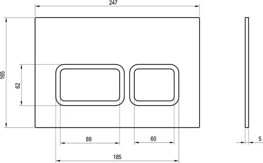 Клавиша смыва Ravak сатин - фото 2