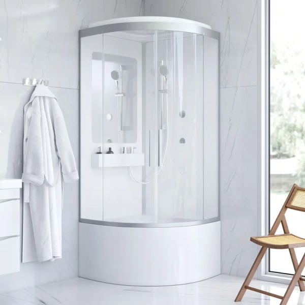 Душевая кабина Am.Pm Like 90х90 см на высоком поддоне - фото 2