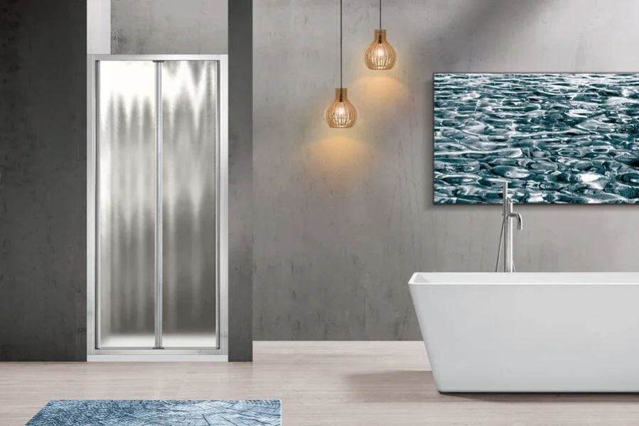 Душевая дверь в нишу Vincea Garda 80 см стекло шиншилла, недорогие, в нишу, стеклянные - фото 5