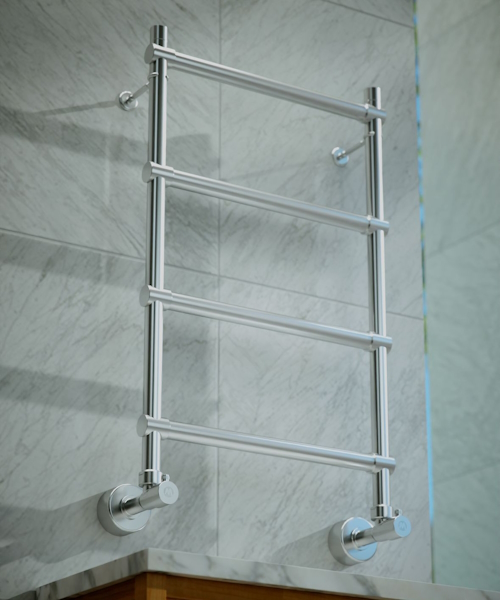 Полотенцесушитель водяной хром Margaroli Sole, современные, hi-tech - фото 2