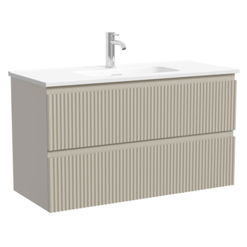 Тумба под раковину подвесная Sancos Snob R 90 см beige soft