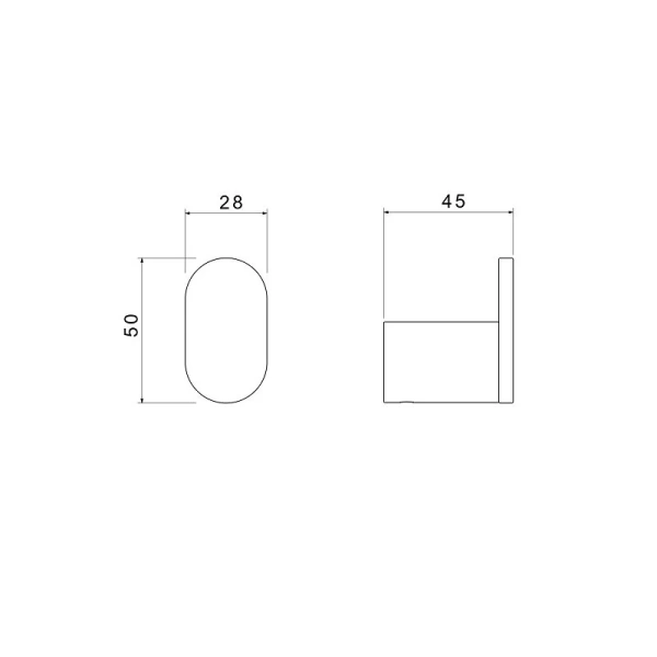 Крючок для ванной Акватек Лира хром - фото 2