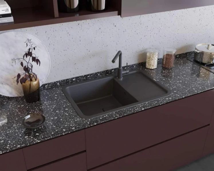 Мойка для кухни Omoikiri Tasogare 78-CA 78 см карамель, из искусственного гранита - фото 3