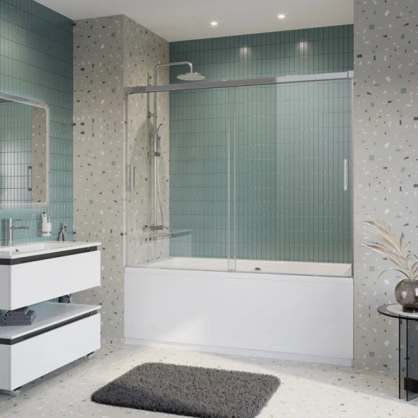 Шторка для ванны Cezares Tandem-Soft-VF-2-180/145 раздвижная