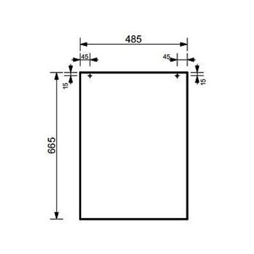 Боковая панель Эстет Грация 50 см белая матовая - фото 2