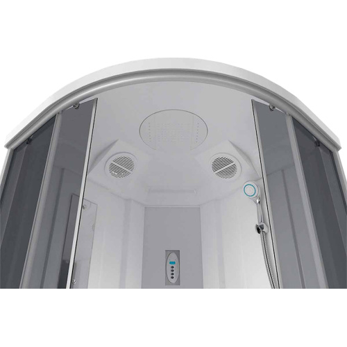 Душевая кабина Erlit Comfort ER2509TP-C 90х90 см с гидромассажем, угловые, недорогие, для дачи, с гидромассажем, c тропическим душем, с вентиляцией, с крышей, с сиденьем - фото 5