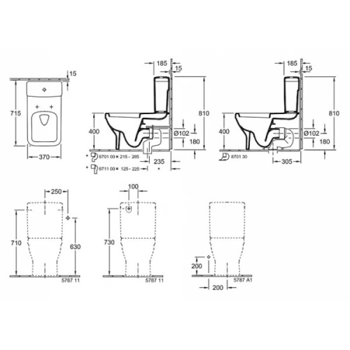 Унитаз напольный Villeroy&Boch Architectura 568610 - фото 4