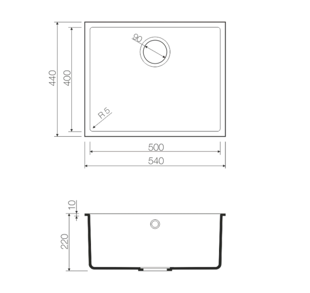Мойка для кухни Omoikiri Bosen 54-U-WH 54 см белая, прямоугольной формы - фото 4