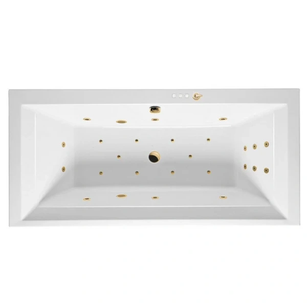 Ванна гидромассажная Excellent Crown Grand Ultra 190 x 90 см, белый/золото, WAEX.CRG19.ULTRA.GL - фото 1