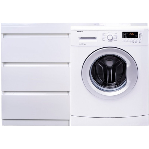 Тумба под раковину напольная Style Line Даллас 38 см белая, современная, hi-tech - фото 3