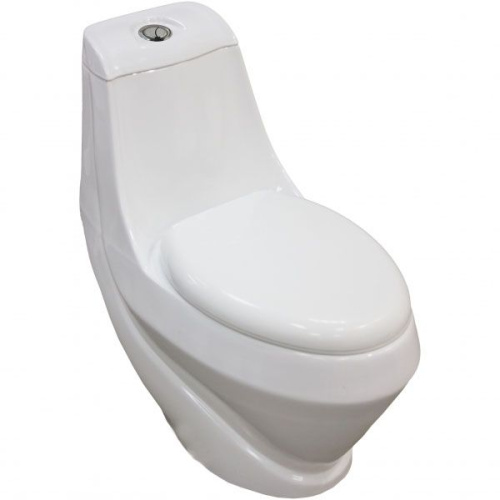 Унитаз моноблок Laguraty с сиденьем микролифт - фото 1