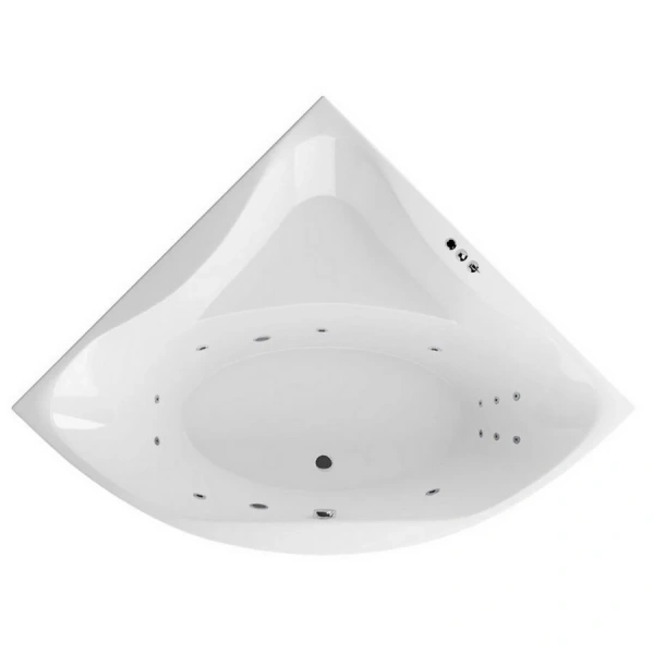 Ванна гидромассажная Excellent Glamour Smart 150 x 150 см, белый/хром, WAEX.GLA15.SMART.CR - фото 1