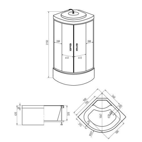 Схема, стеклянные, тонированные - фото 7