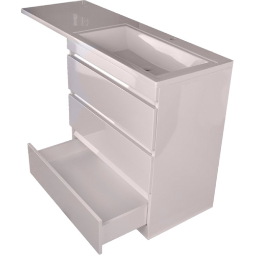 Тумба с раковиной напольная Style Line Даллас СС-00002305 150 см с тремя ящиками, окрашенные - фото 8