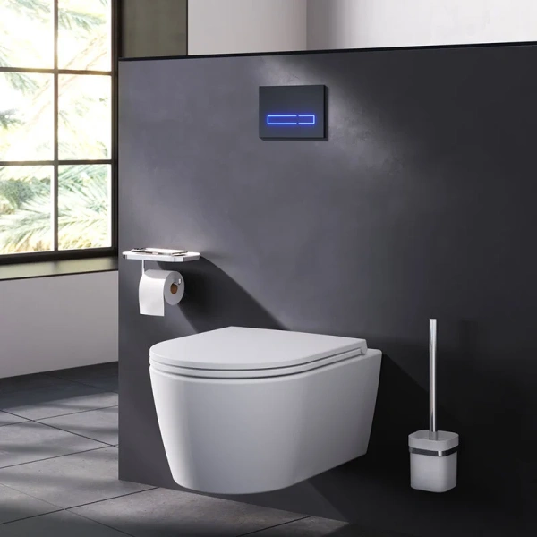 Клавиша смыва Am.Pm Touch Pro черная глянцевая index_1 - фото 7