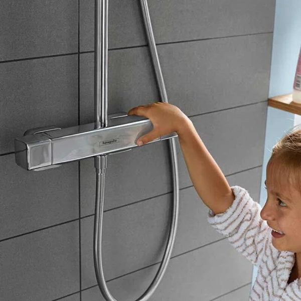 Душевая стойка Hansgrohe Croma E с термостатом - фото 4