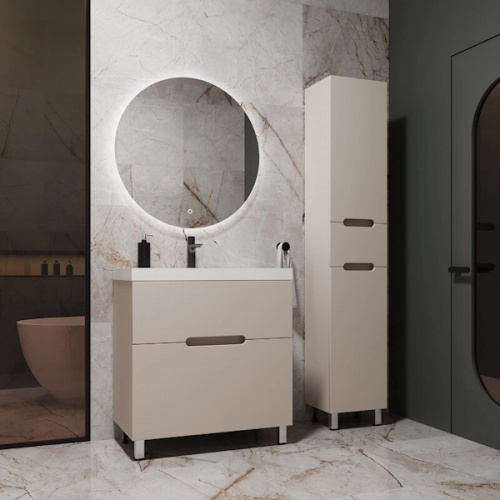 Тумба под раковину напольная Style Line Матис 80 см крем - фото 2