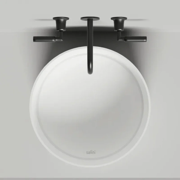 Раковина Salini Armonia Round 02 45 см из искусственного камня - фото 2