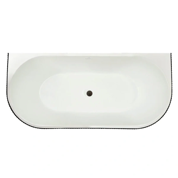 Ванна акриловая Royal Bath Nero RB611902BL-BL, 150 x 75 см, цвет белый/черный - фото 2