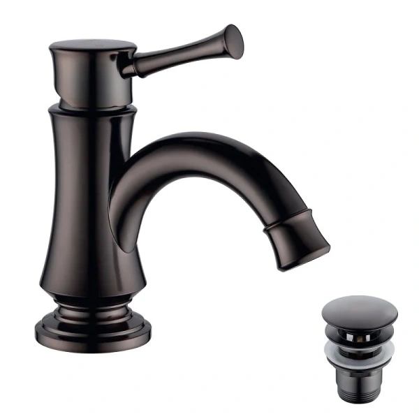 Смеситель для  раковины, черный кофе Lemark Peretto LM6306RB - фото 1